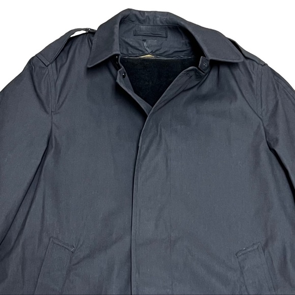 NWT Department of Defense Trench Coat Size 38R Zip Out Liner Black Army - Picture 2 of 15